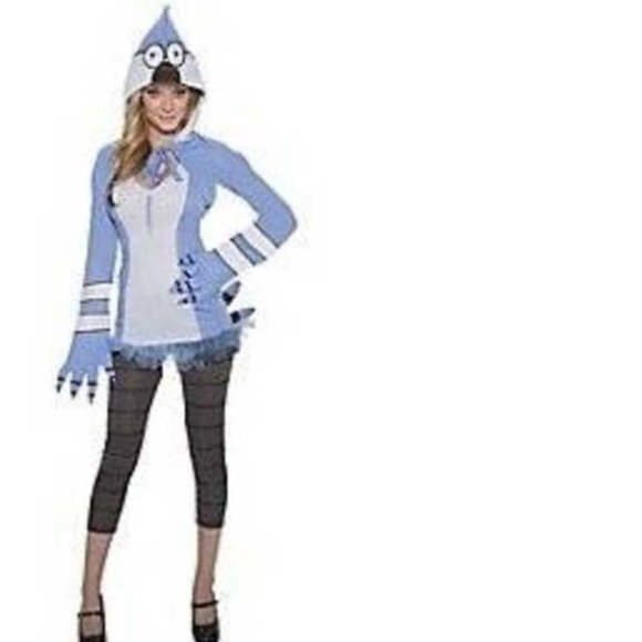 Adult Regular Show Mordecai Halloween Costume-S, M - Picture 1 of 6